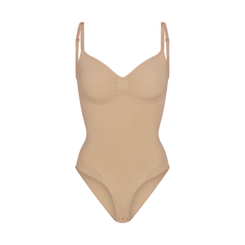 Bodysuit seamless sculpt brief sand 13