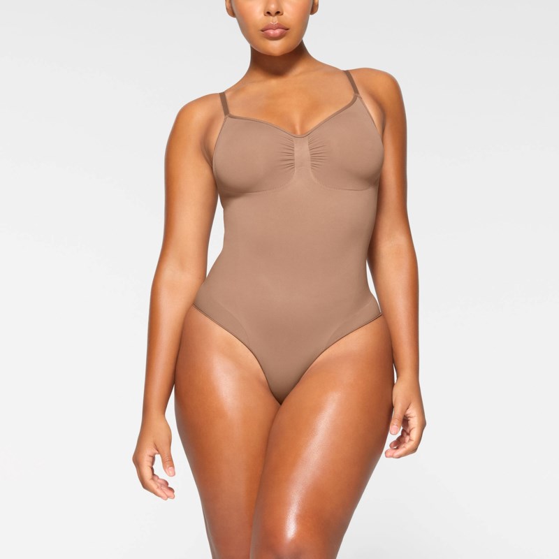 Bodysuit seamless sculpt brief sand 8
