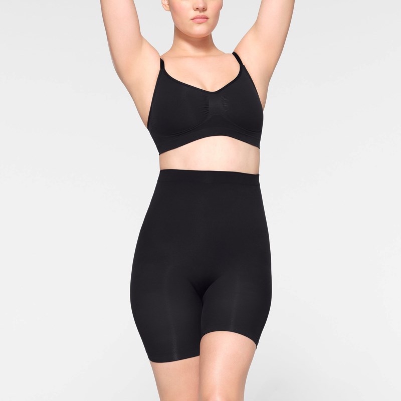Shapewear shorts seamless sculpt mid thigh clay 2