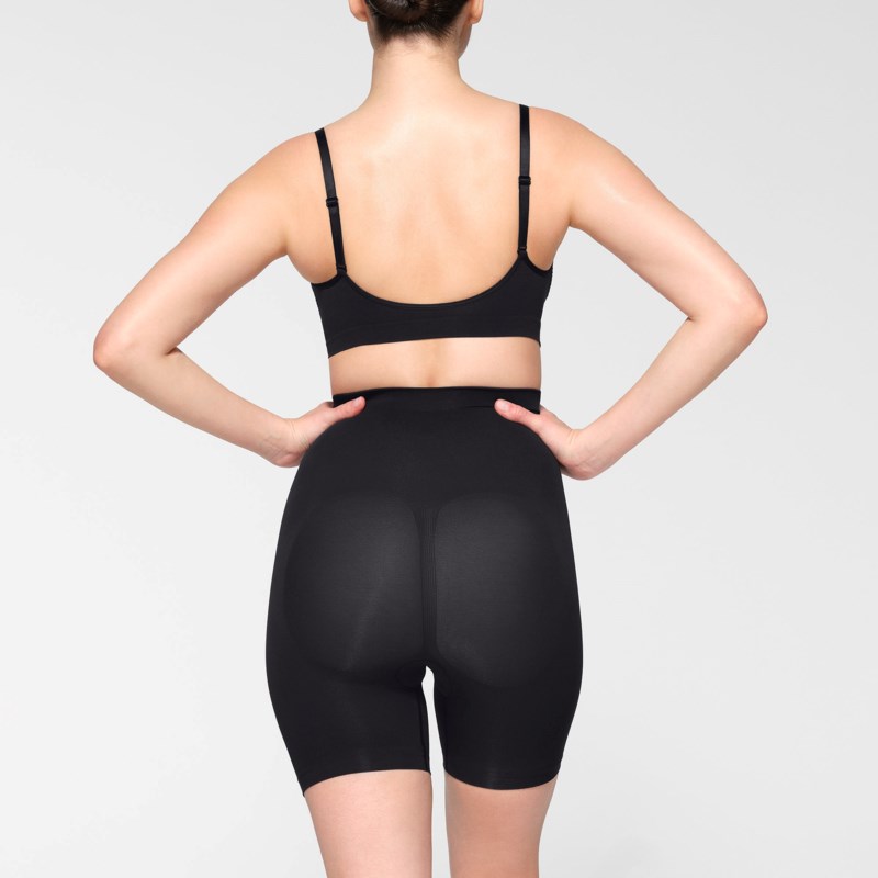 Shapewear shorts seamless sculpt mid thigh clay 4