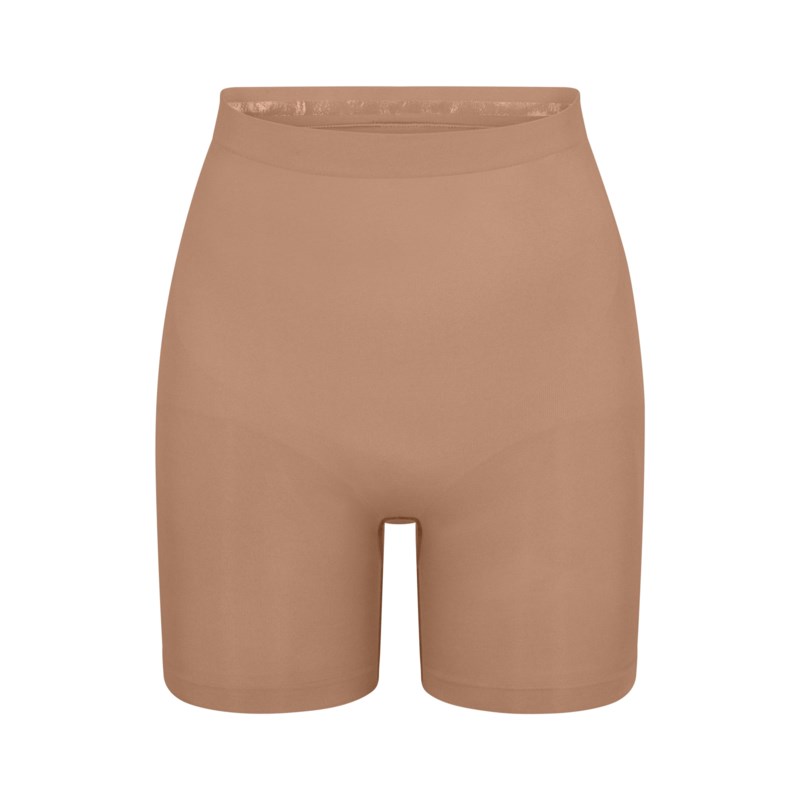 Shapewear shorts seamless sculpt mid thigh clay 7