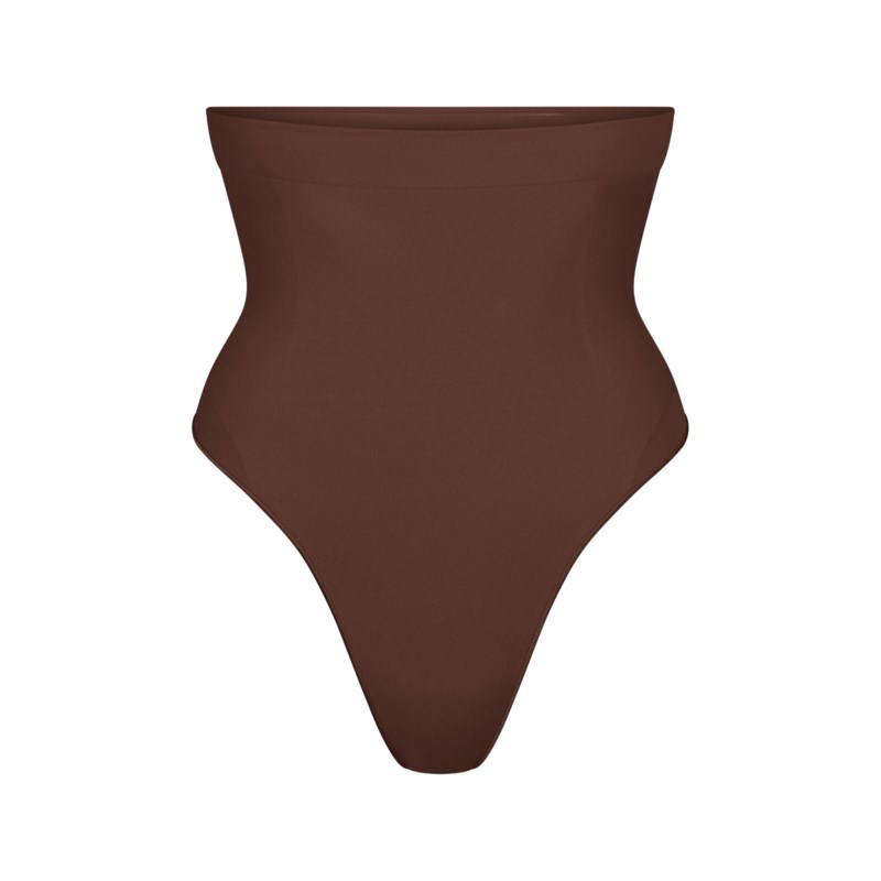Shapewear trosa seamless sculpt high waist thong cocoa 1