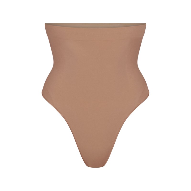 Shapewear trosa seamless sculpt high waist thong cocoa 13