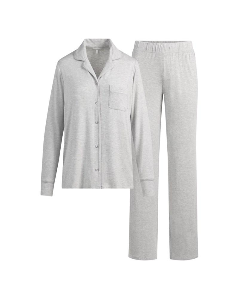Pyjamas soft lounge sleep set light heather grey