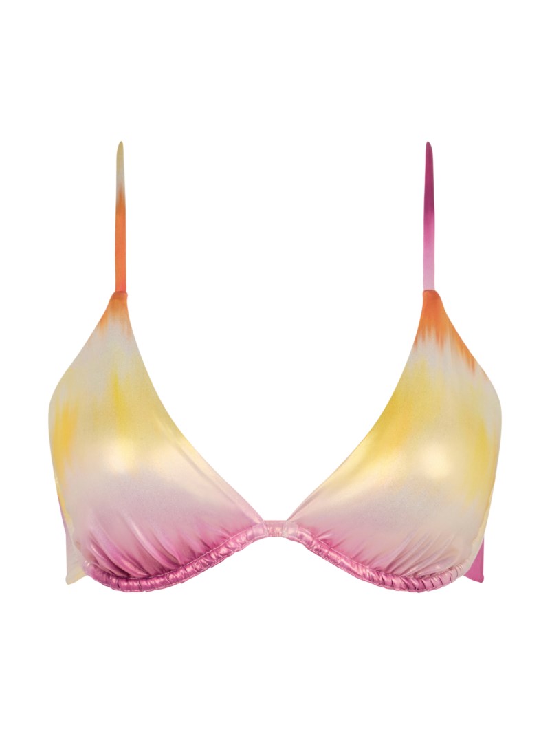 Bikini metallic underwired plunge 1