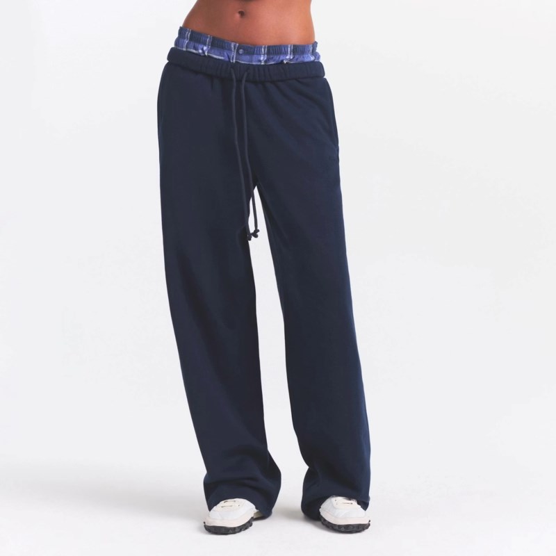 SKIMS Byxa cotton fleece classic straight leg dam – bild 2
