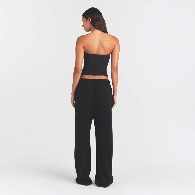 SKIMS Byxa cotton fleece classic straight leg dam – bild 3