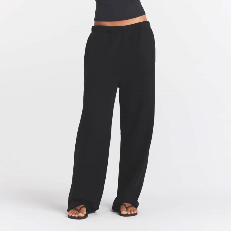 SKIMS Byxa cotton fleece classic straight leg dam – bild 4