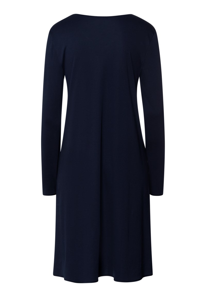 Nattklänning cotton silk deep navy 2
