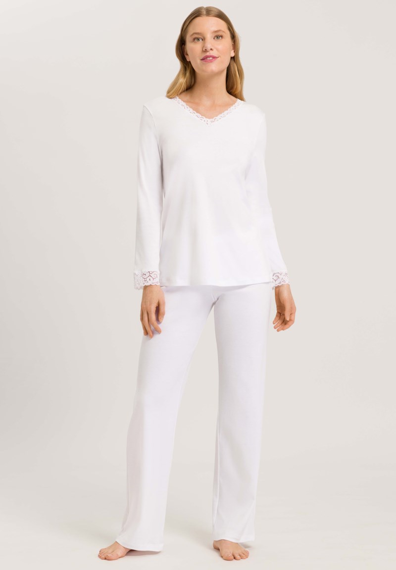 Hanro Pyjamas moments nw long sleeve dam – bild 2