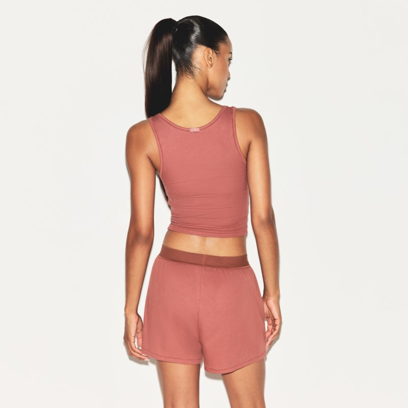 Boxer cotton rib loose redwood 3