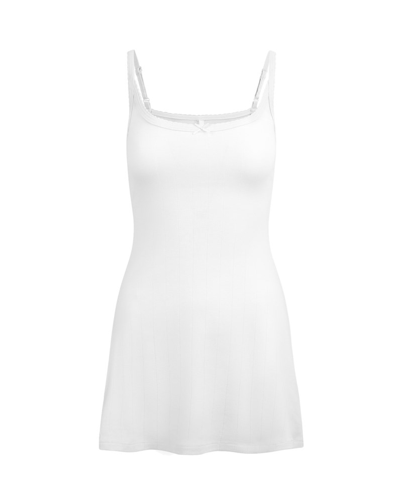 Klänning drop needle mini snow