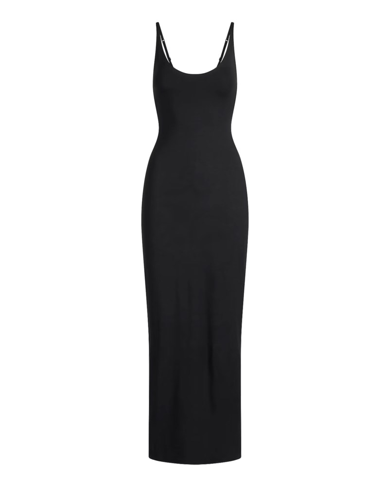 Klänning scoop neck long 1