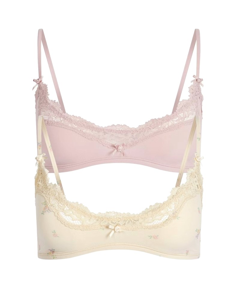 Fits everybody lace scoop bralette 2-pack 1