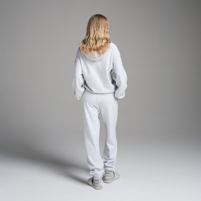 SKIMS Hoodie cotton fleece classic zip dam – bild 3