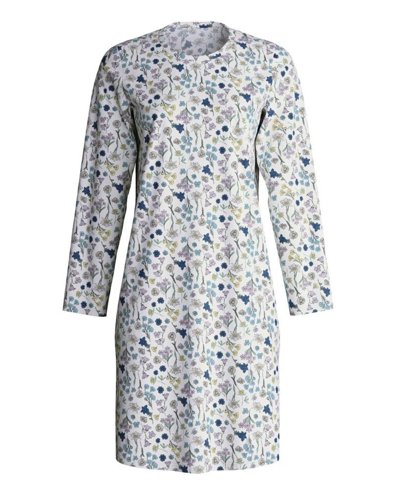 Nattklänning flower nights riviera blue 1