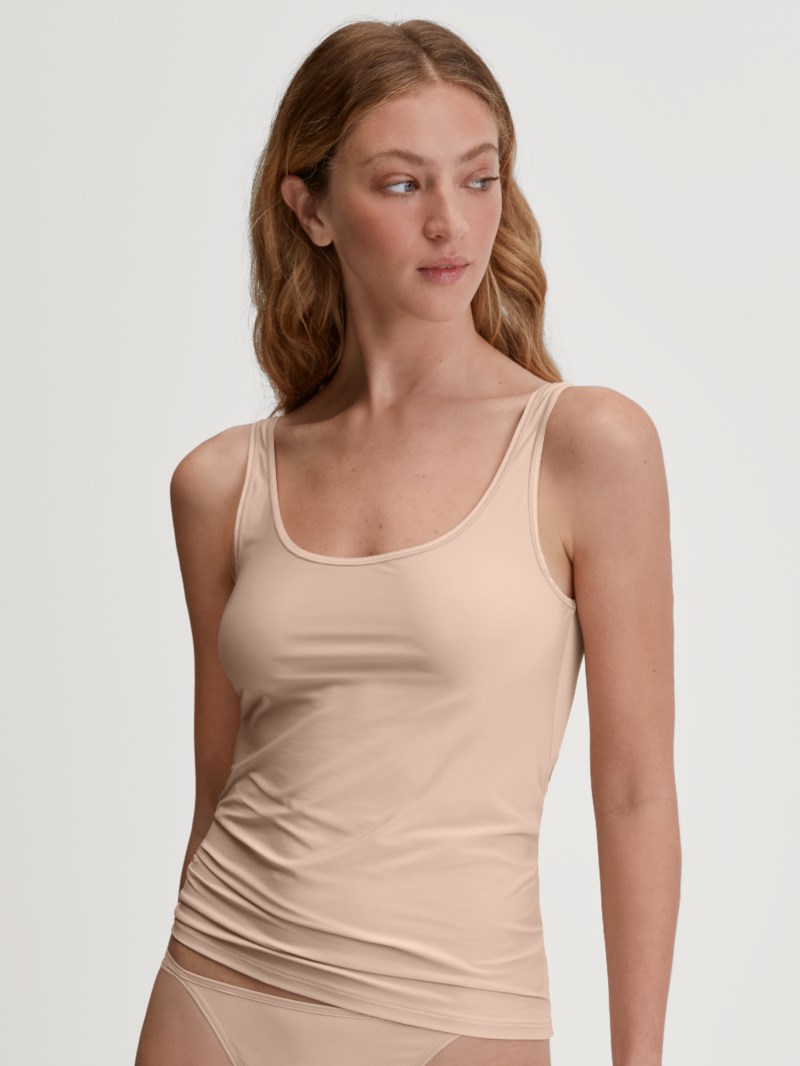 CALIDA Linne sleek satin tank dam – bild 2