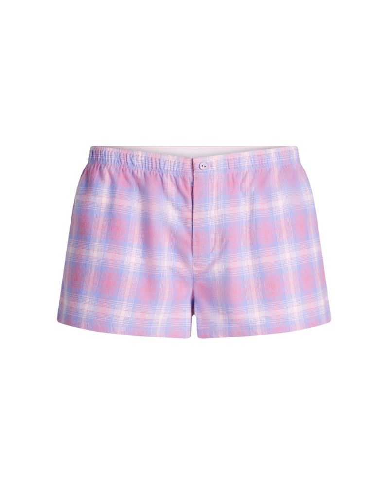 Short flannel sleep boxer 7