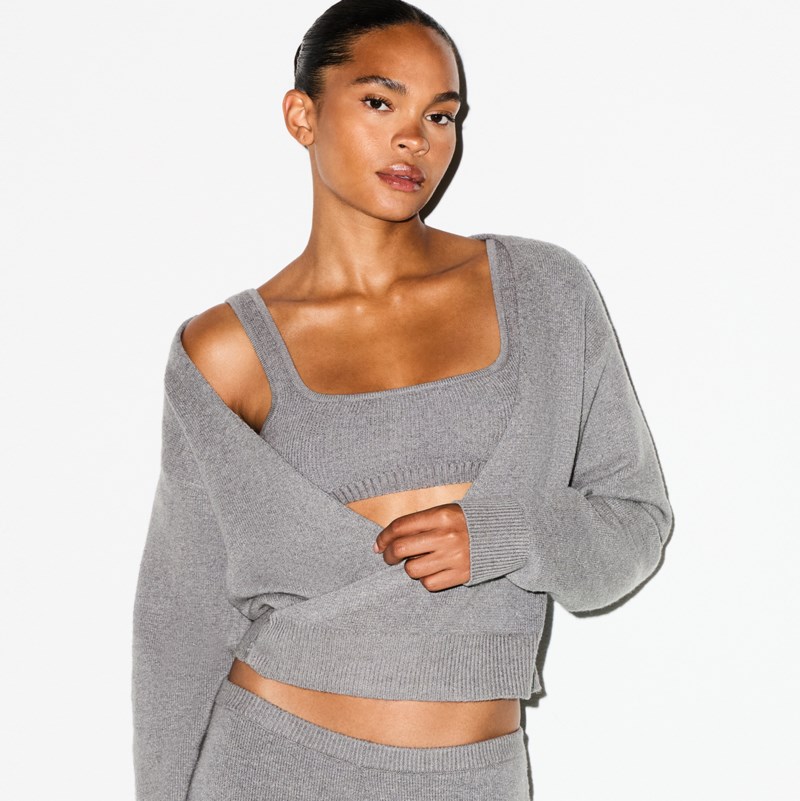 Textured knit wrap cardigan 5