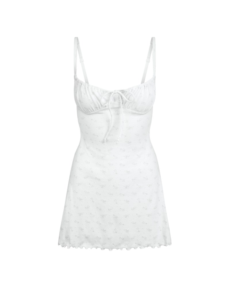 Klänning logo pointelle mini pacific floral print 1