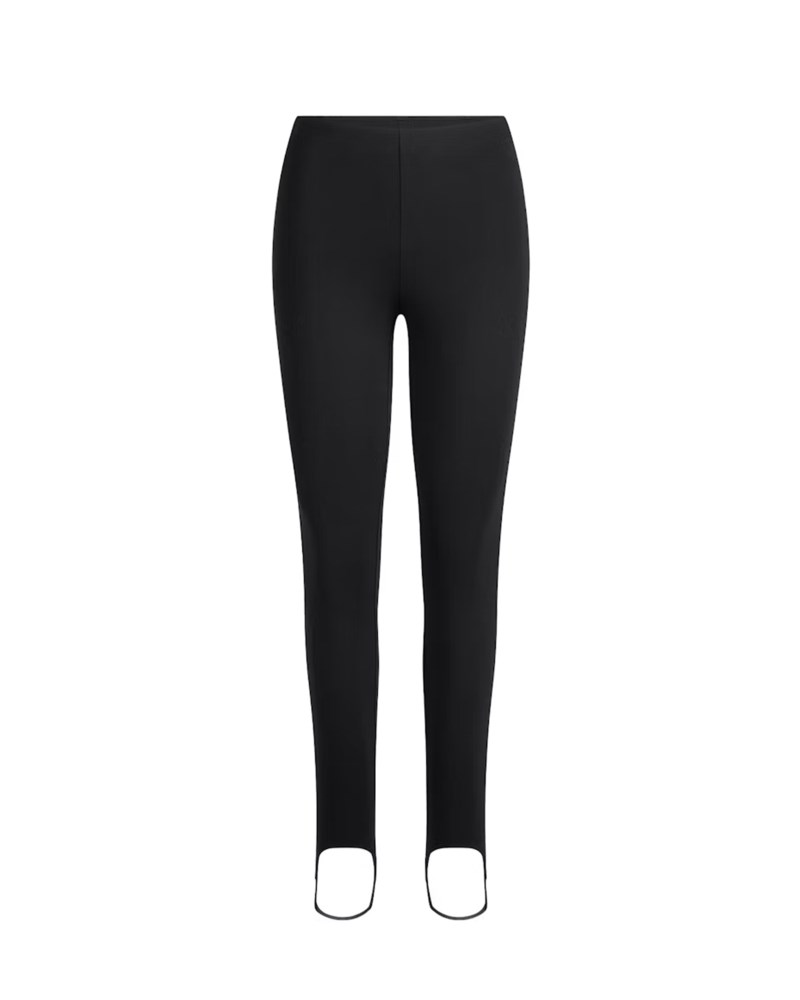 The essential collection high-waisted stirrup legging obsidian