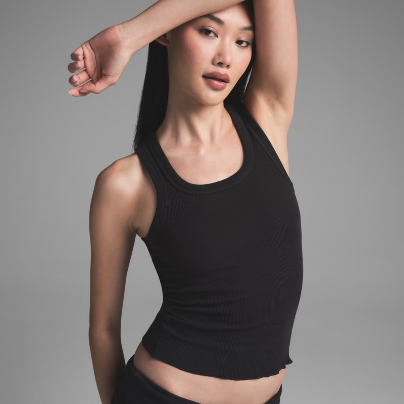 SKIMS Cotton rib scoop neck tank linnen dam – bild 2