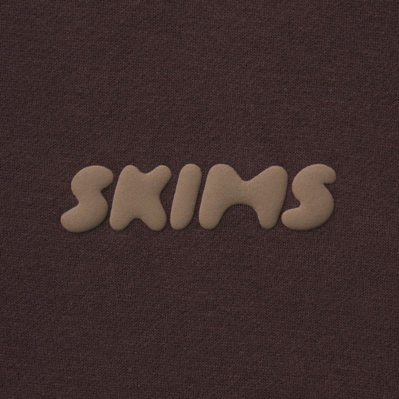 SKIMS Hoodie cotton fleece zip up with embossed logo dam – bild 6