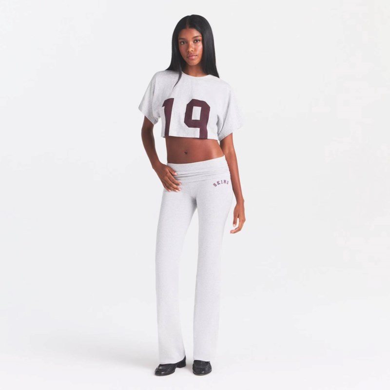 SKIMS Byxa cotton jersey logo foldover dam – bild 2