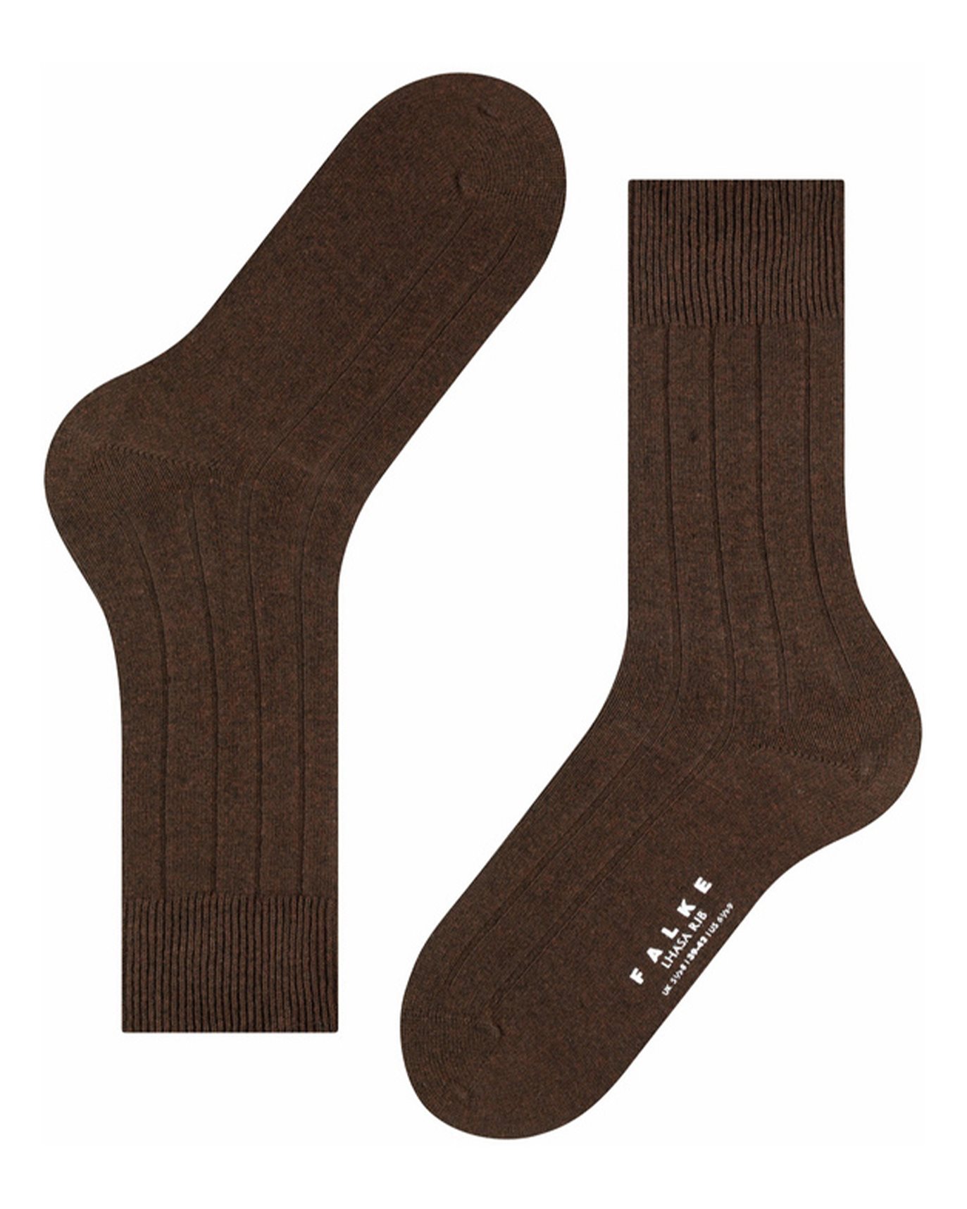 Nk Akbor Rib Robi Number Falke - Strumpor lhasa rib brun | NK