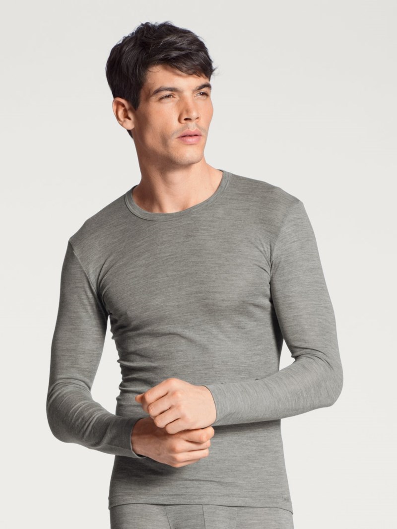 Tröja wool and silk grå 3