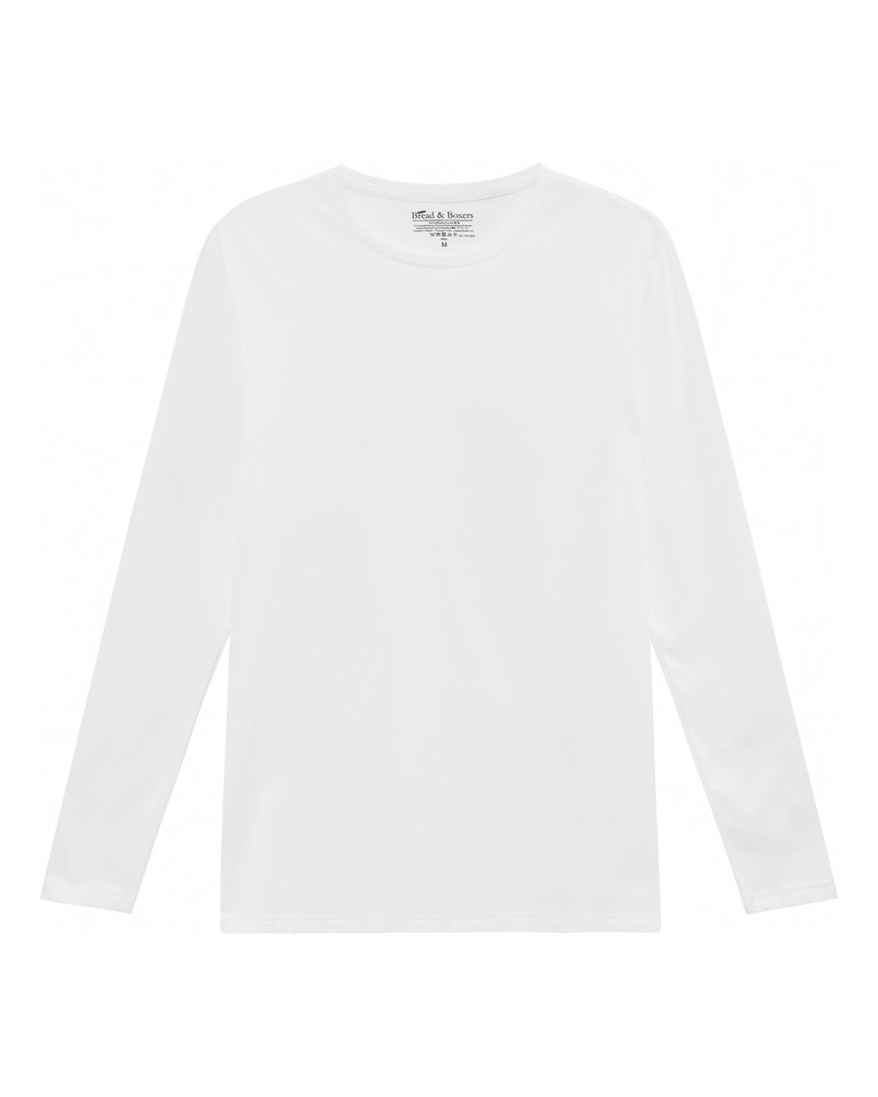 Långärmad t-shirt vit 1