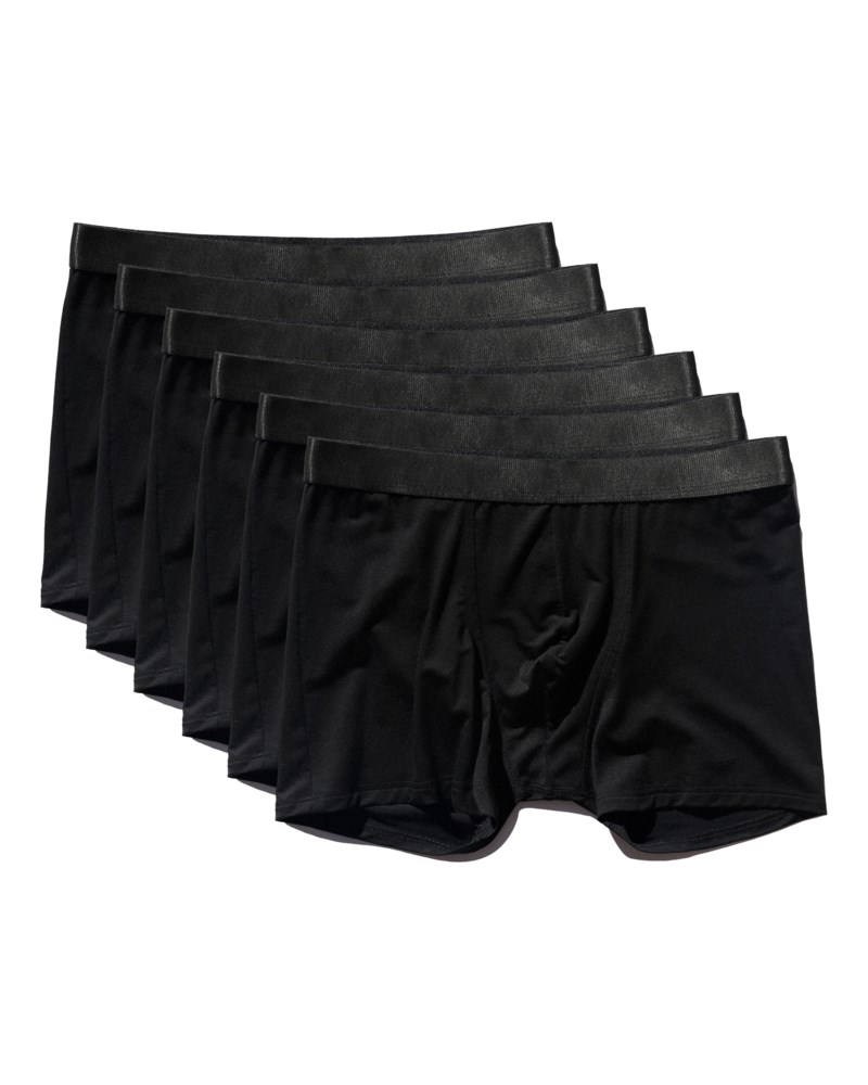 Boxer brief 6 pack black 1