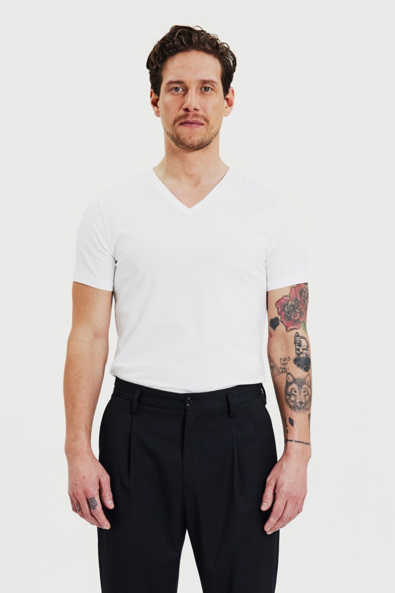 Bread&Boxers 2-Pack V-Neck t-shirts - bas herr – bild 8
