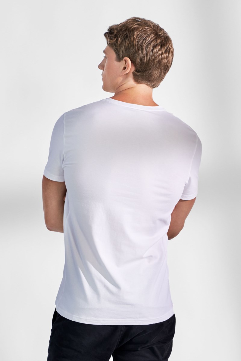 2-pack t-shirt v neck svart 4