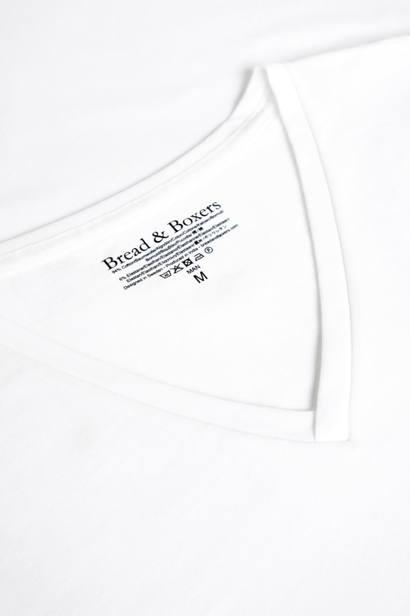 2-pack t-shirt v neck svart 6