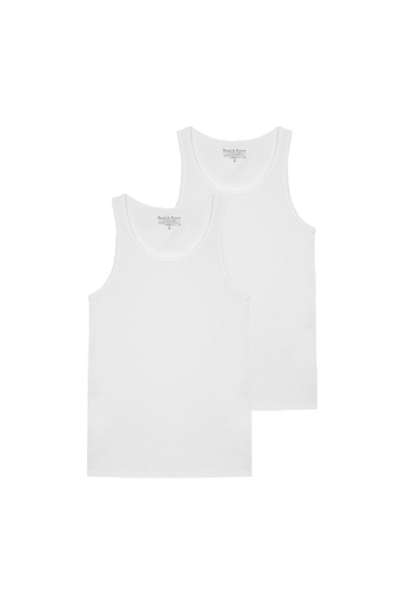 Linne ribbed 2-pack white 1