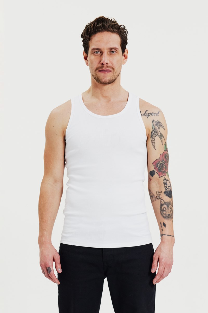 Bread&Boxers 2-Pack Tank Ribbed toppar & linnen herr – bild 8