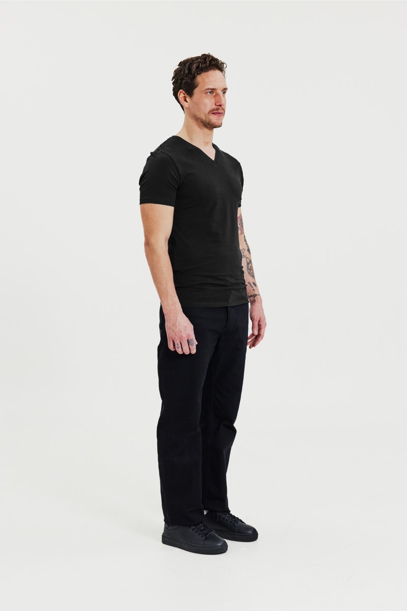 Bread&Boxers 2-Pack V-Neck t-shirts - bas herr – bild 9