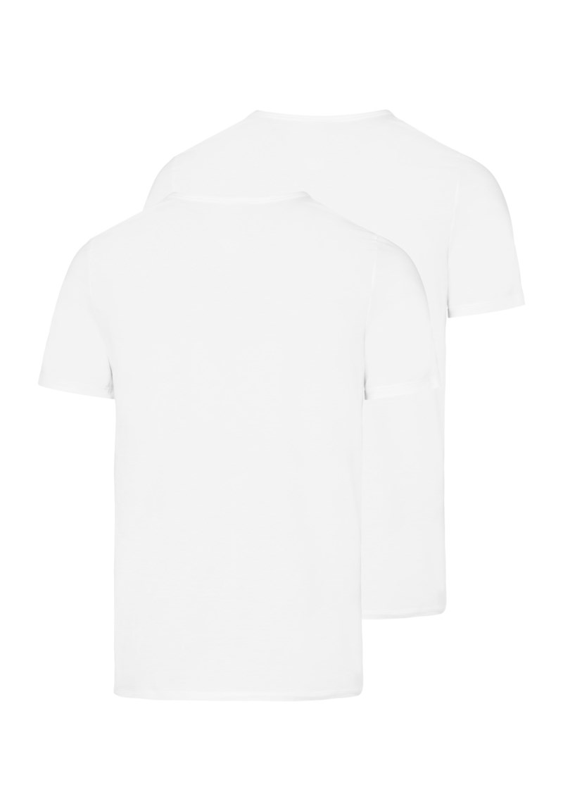 T-shirt 2-pack short vit 2