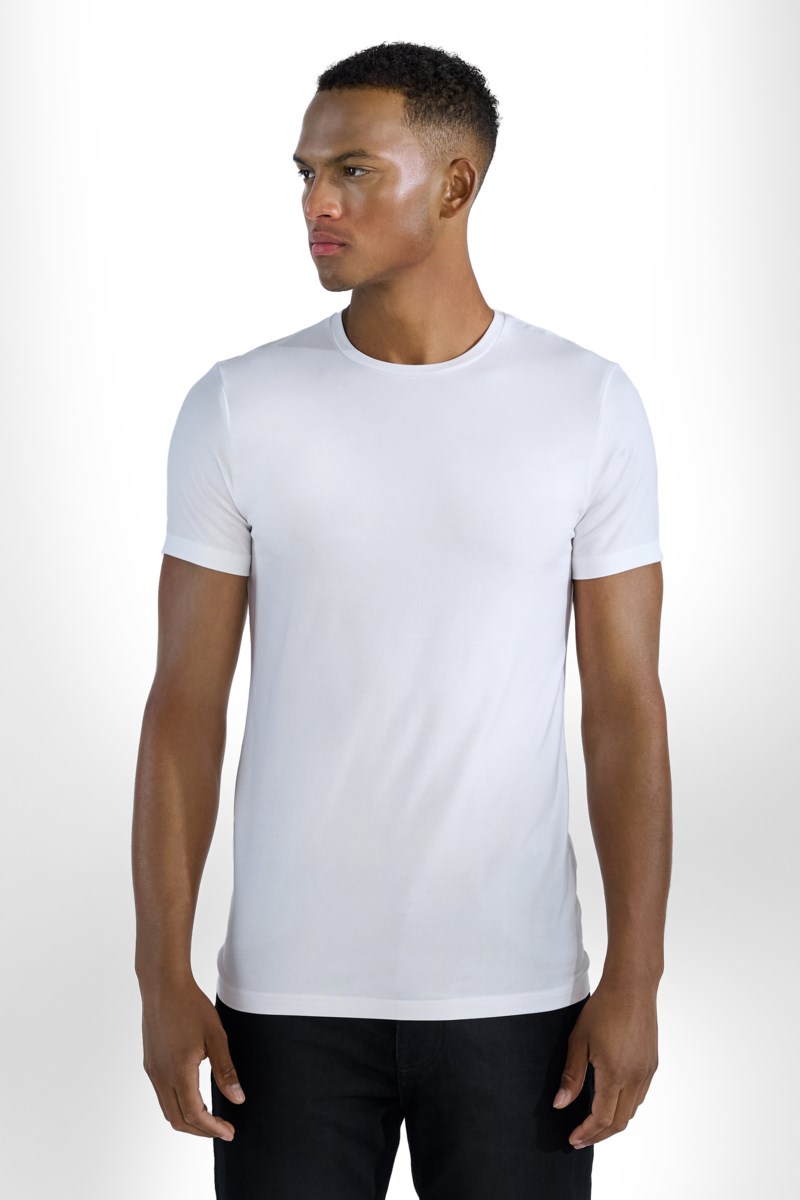 Bread&Boxers T-shirt crew neck tencel herr – bild 2