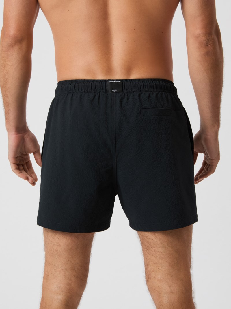 Badbyxor seersucker shorts black 4