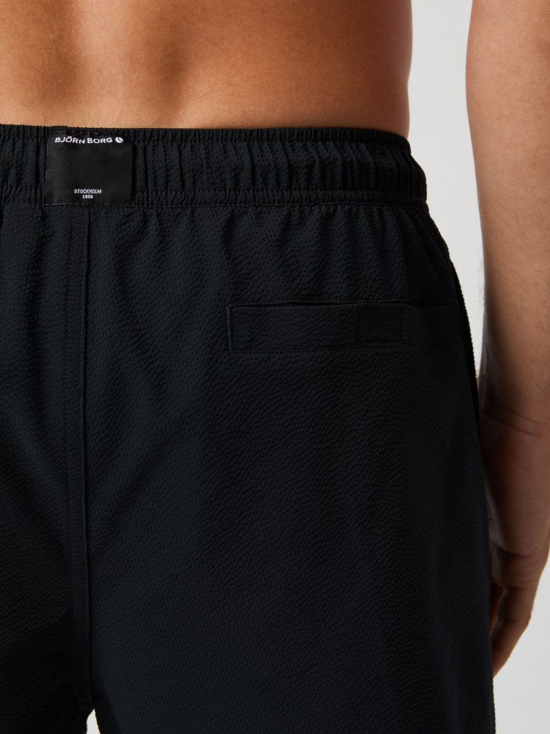 Badbyxor seersucker shorts black 5
