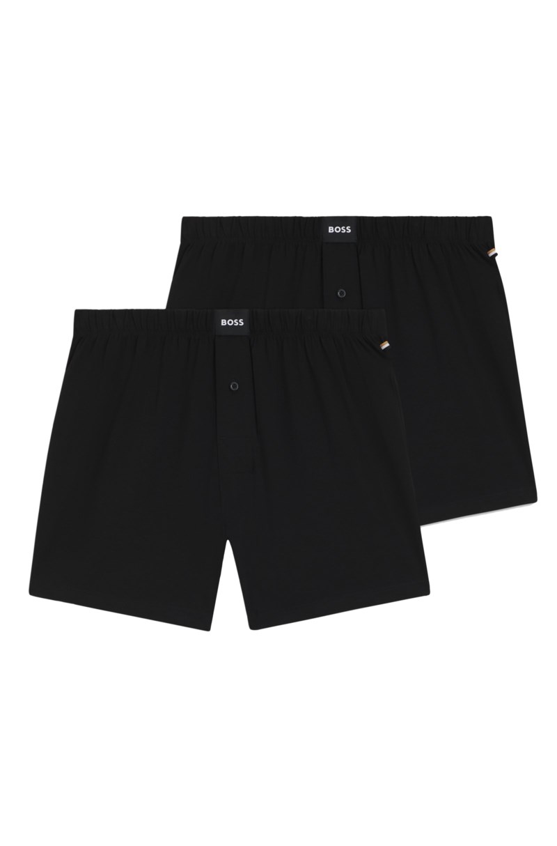 Boxershorts jersey 2-pack black 1