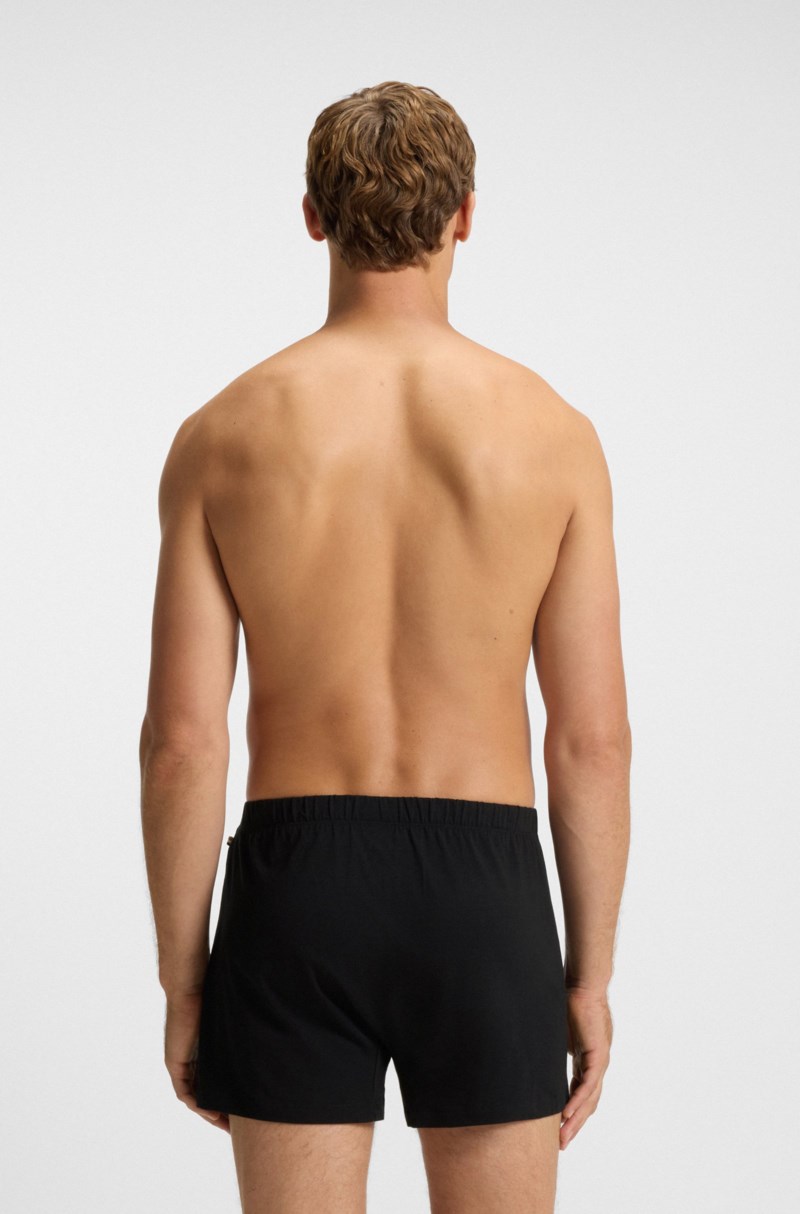 Boxershorts jersey 2-pack black 3