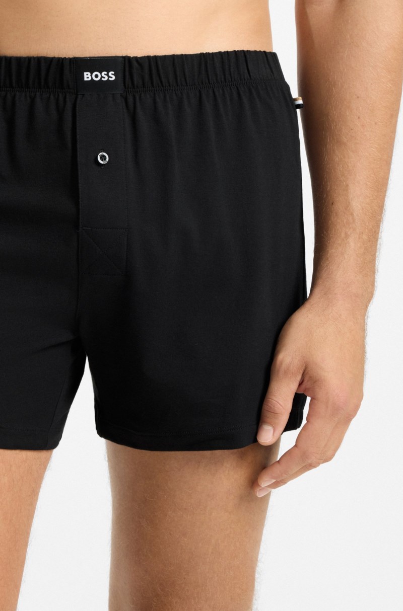 Boxershorts jersey 2-pack black 4