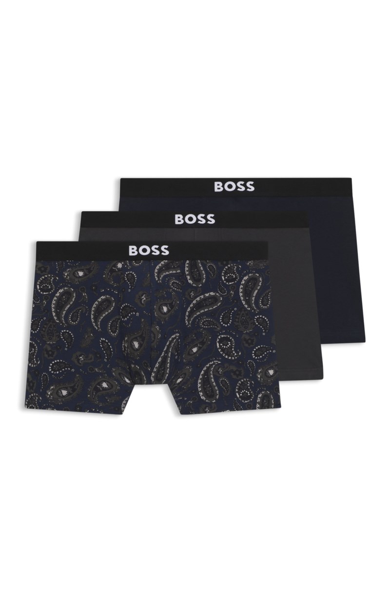 Kalsonger boxer brief 3-pack black/ pattern 1