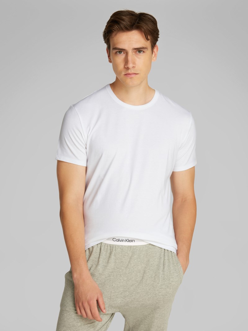 T-shirt lounge crew neck 3-pack black 4