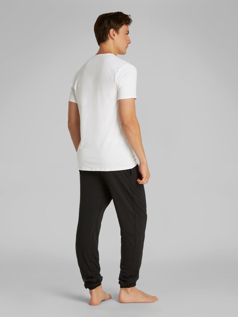 T-shirt lounge v-neck 3-pack white 3