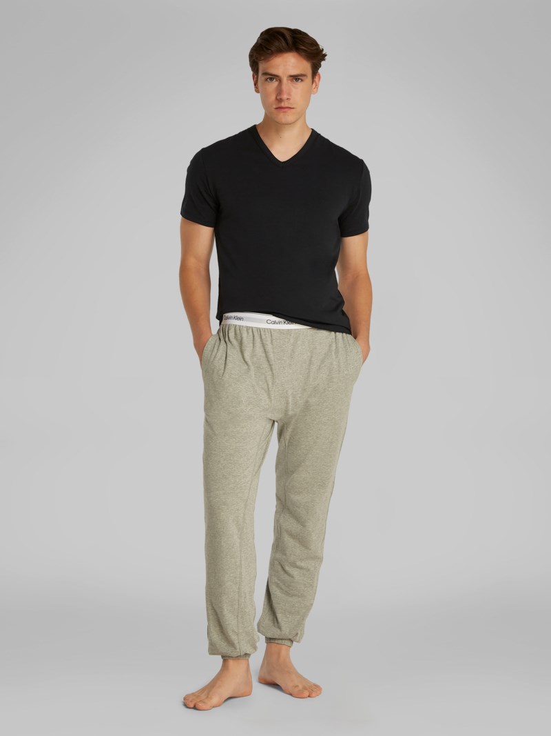 T-shirt lounge v-neck 3-pack white 2