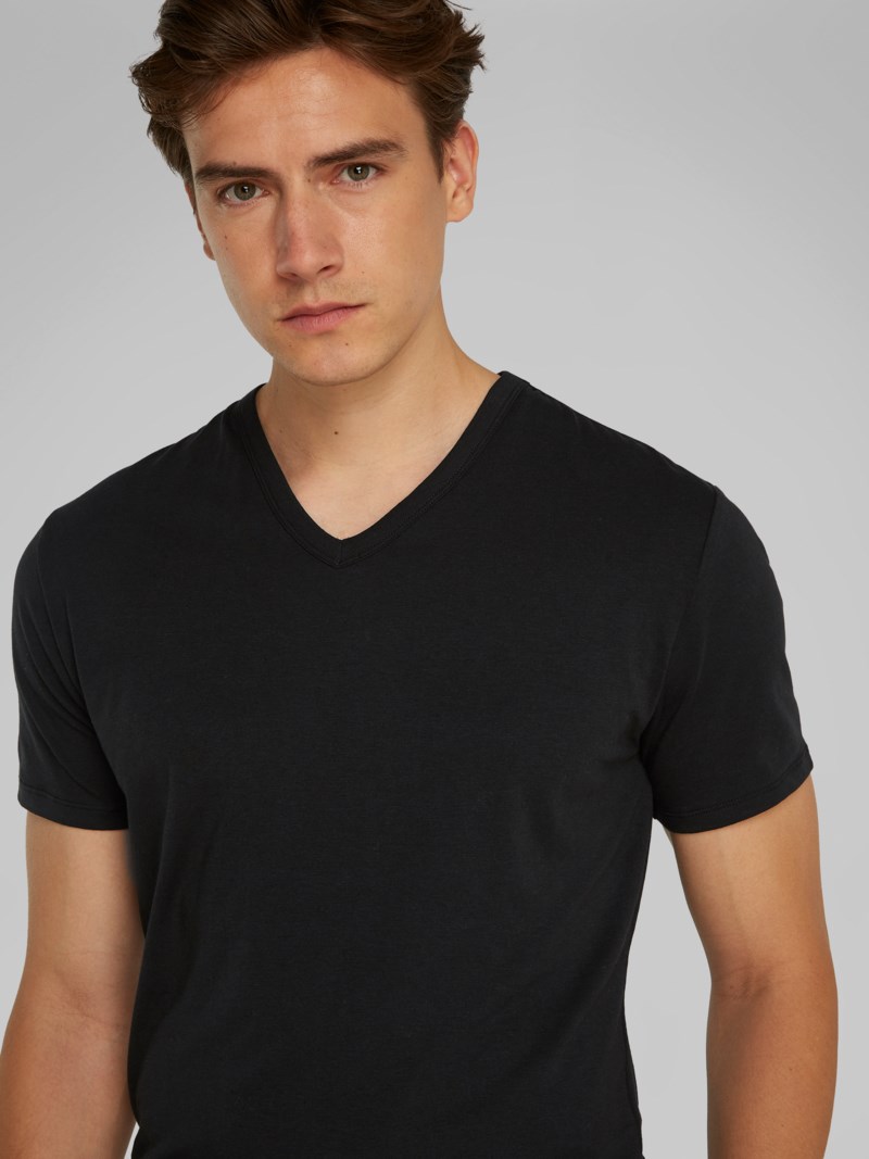 T-shirt lounge v-neck 3-pack white 5